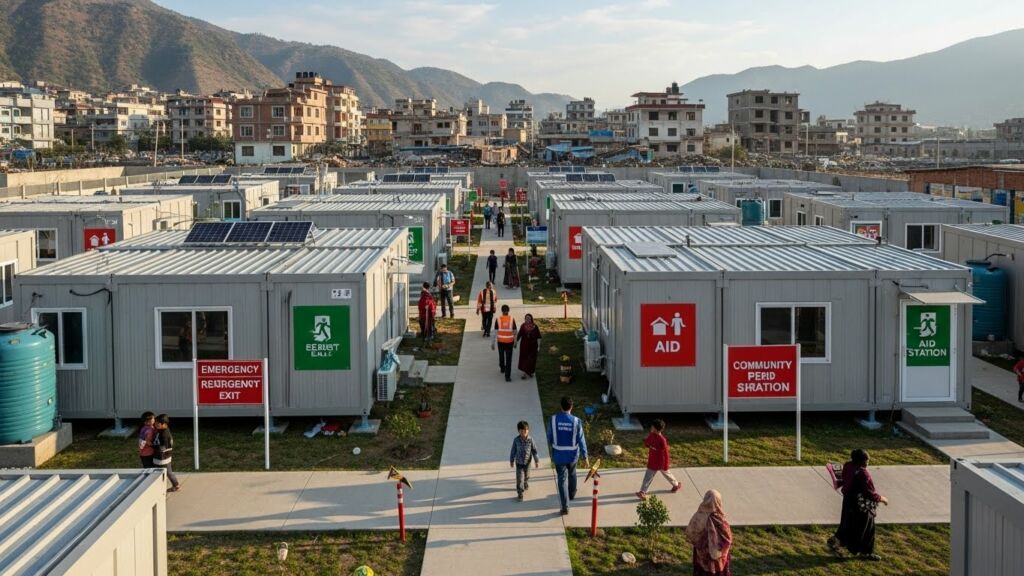 Image showcasing Disaster Relief Housing: Earthquake Resistant Prefab Structures for ...